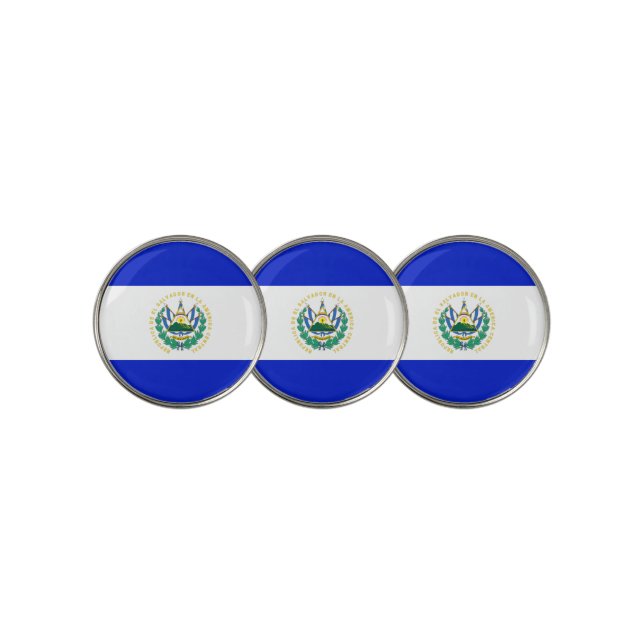 El Salvador flag Golf Ball Marker (3 Up)