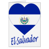 El Salvador Flag Heart (Front)