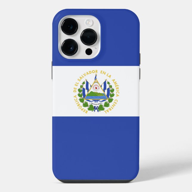 El Salvador flag Iphone Case (Back)
