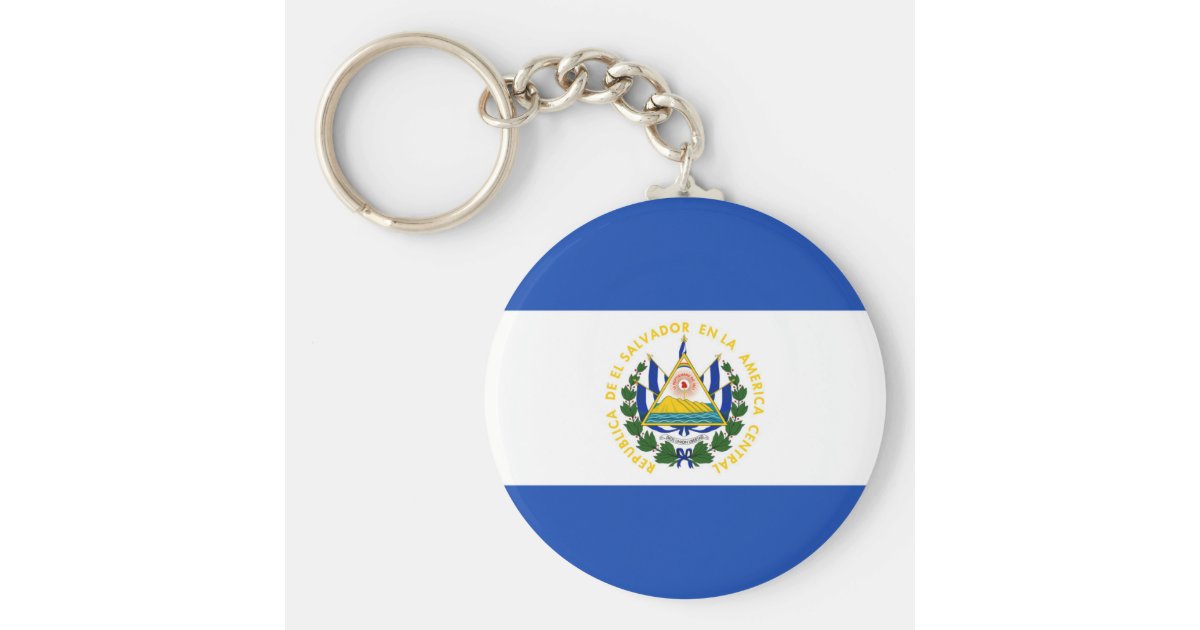 El Salvador Flag Keychain | Zazzle.com