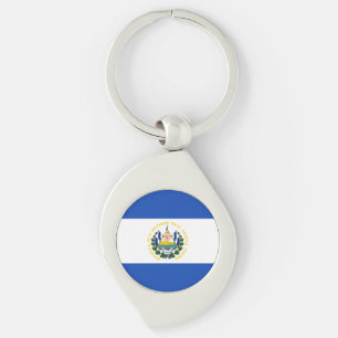 El Salvador Flag Keychain