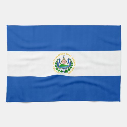 El Salvador Flag Kitchen Towel