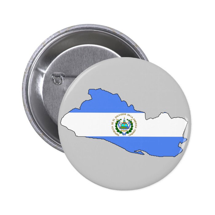 El Salvador flag map Pin