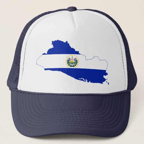 El Salvador Flag map SV Trucker Hat