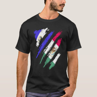 El Salvador Flag Mexico Grown Patriot Country Stri T-Shirt