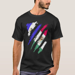 El Salvador Flag Mexico Grown Patriot Country Stri T-Shirt