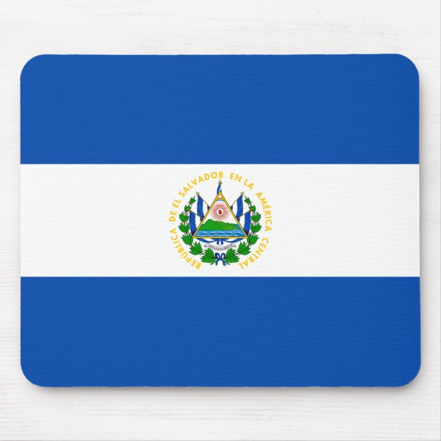 El Salvador Flag Mouse Pad (Front)