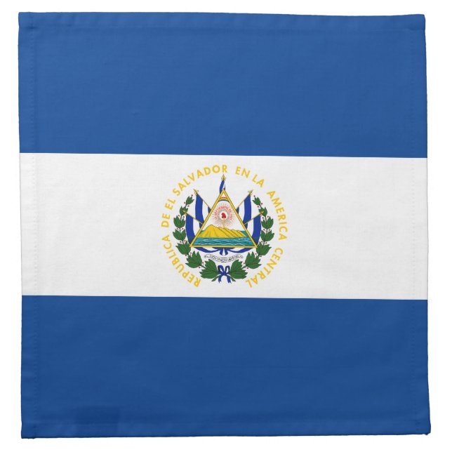 El Salvador Flag Napkin (Front)