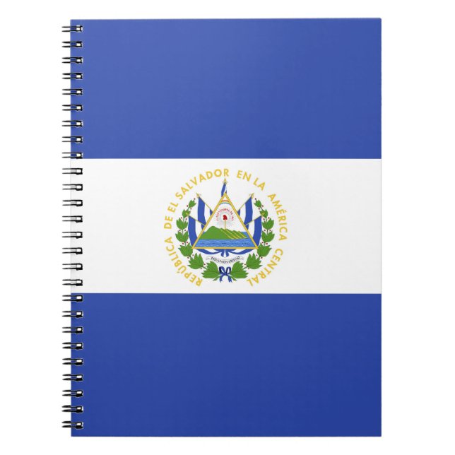El Salvador flag Notebook (Front)