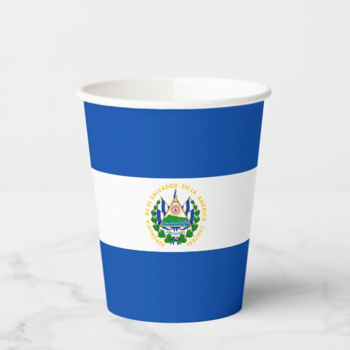 El Salvador Flag Paper Cups