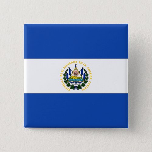 El Salvador Flag Pinback Button