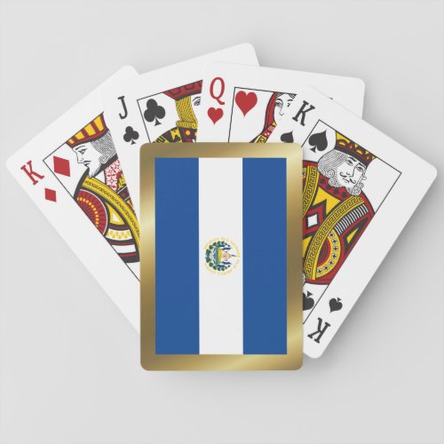 El Salvador Flag Playing Cards