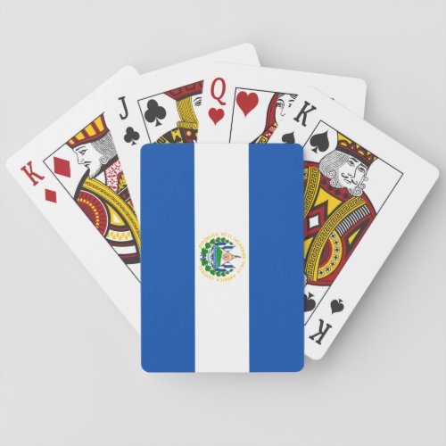 El Salvador Flag Playing Cards