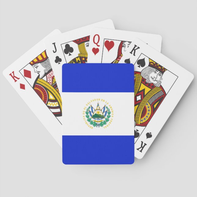 El Salvador flag Poker Cards (Back)