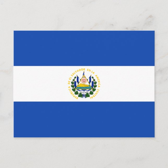 El Salvador Flag Postcard (Front)