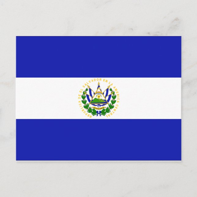 El Salvador Flag Postcard (Front)