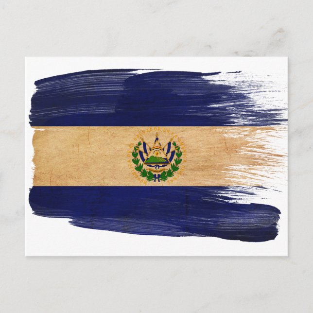 El Salvador Flag Postcards (Front)