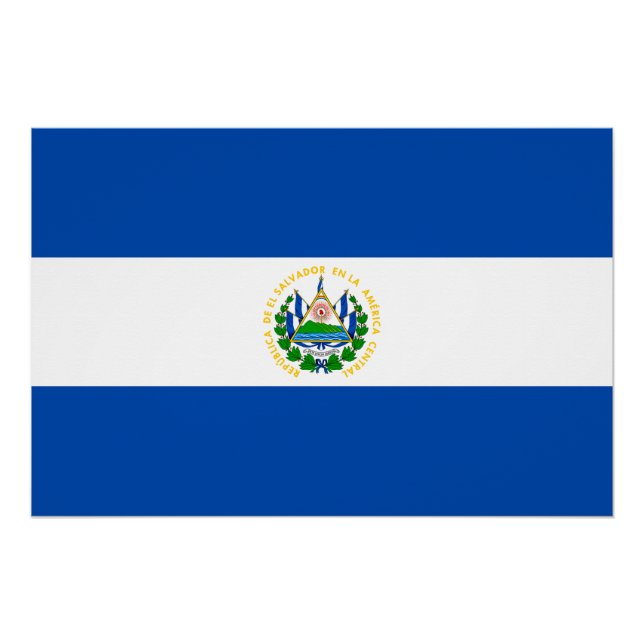 El Salvador Flag Poster (Front)