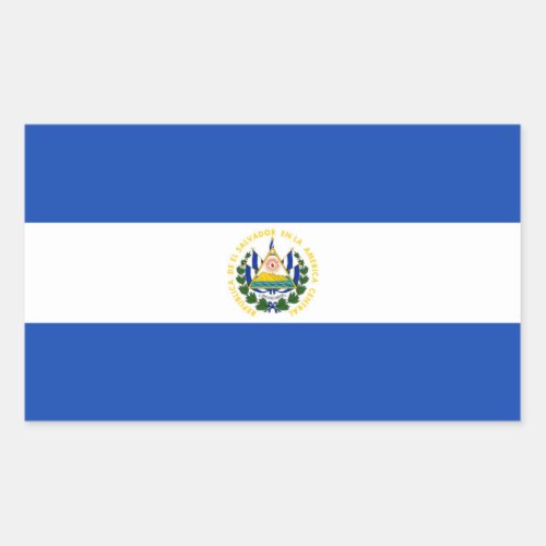 El Salvador Flag Rectangle Sticker