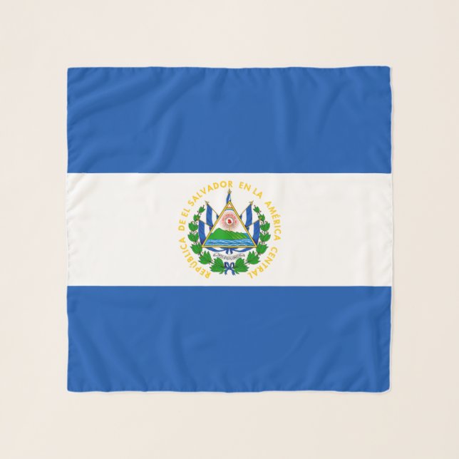 El Salvador Flag Scarf (Front)