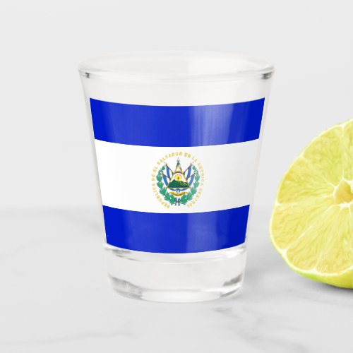 El Salvador flag Shot Glass