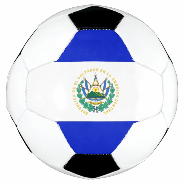 El Salvador flag Soccer Ball (Front)