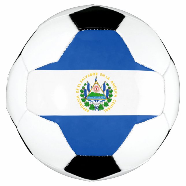 El Salvador Flag Soccer Ball (Front)