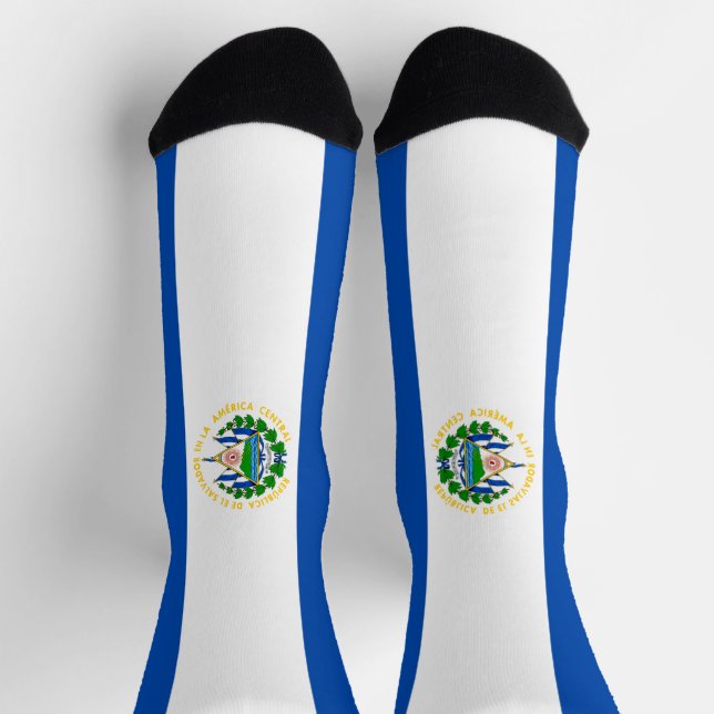El Salvador Flag Socks (Top)