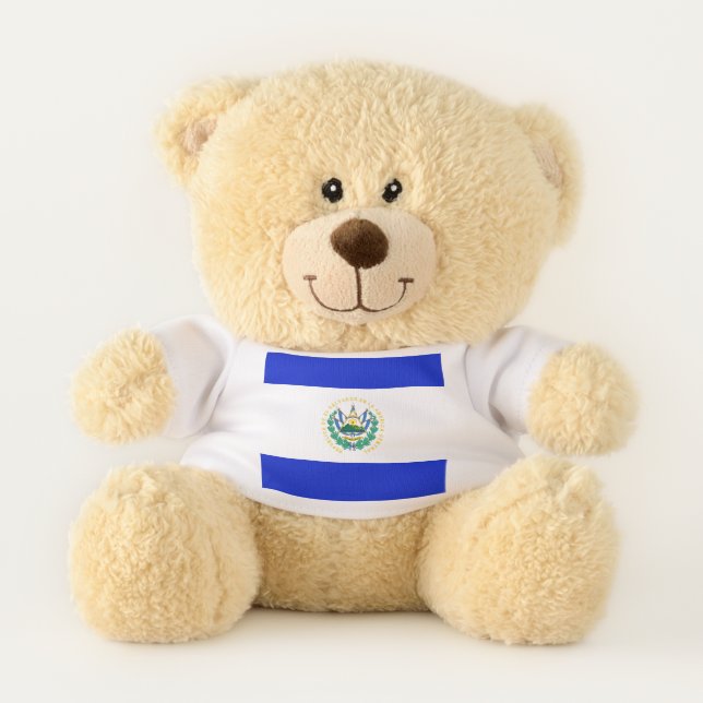 El Salvador flag Teddy Bear (Front)