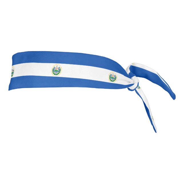 El Salvador Flag Tie Headband (Rotate 90)