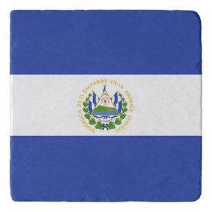 El Salvador flag Trivet
