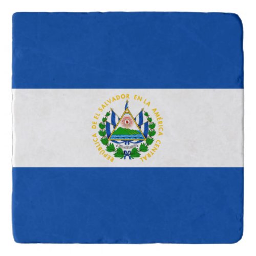 El Salvador Flag Trivet