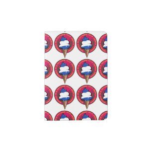 El Salvador flag Tropical Ice Cream Passport Holder