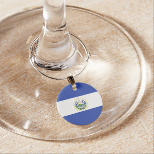 El Salvador flag Wine Charm