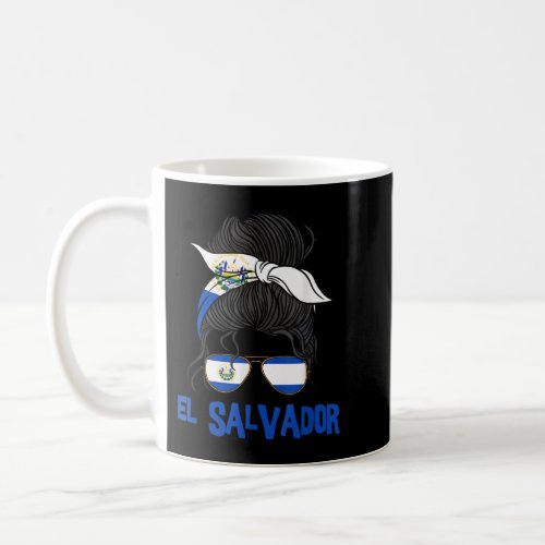 El Salvador For Girl Salvadoran Flag for Women Sal Coffee Mug