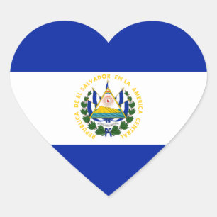 el salvador heart sticker