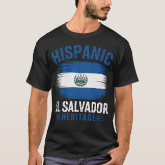 El Salvador Heritage Salvadoran Pride Distressed T-Shirt