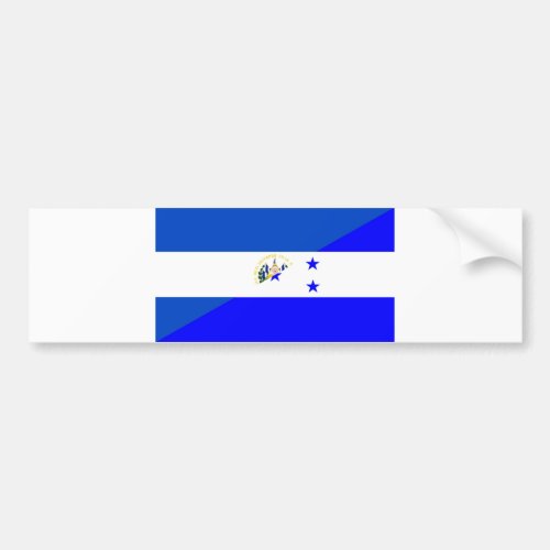 el salvador honduras half flag country symbol bumper sticker