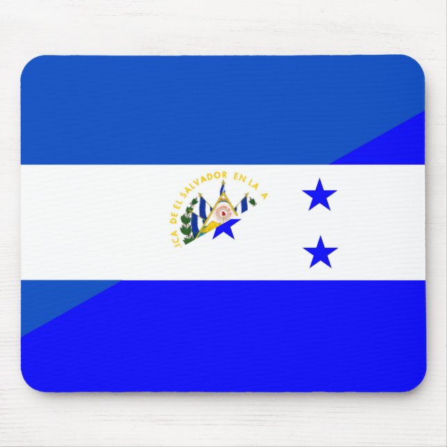 el salvador honduras half flag country symbol mouse pad (Front)