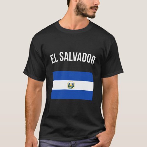 El Salvador Hoodie Salvadoran Flag Hooded Gift T_Shirt