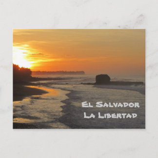 El Salvador, La Libertad, El Sunzal sunrise Postcard