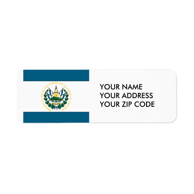 El Salvador Label (Front)