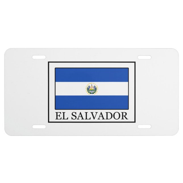 El Salvador License Plate (Front)