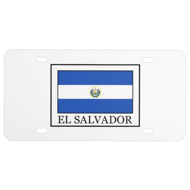 El Salvador License Plate (Front)