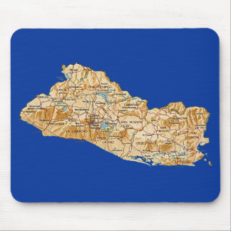 El Salvador Map Mousepad