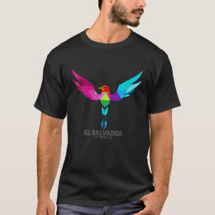 El Salvador National Bird Torogoz Multi Colors T-Shirt