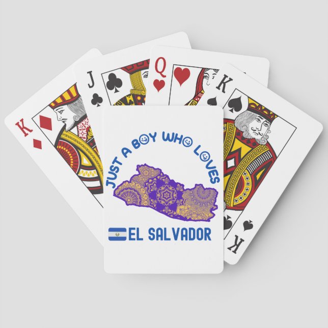 El Salvador North America Country Poker Cards (Back)