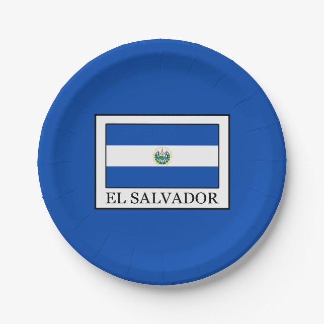 El Salvador Paper Plates (Front)