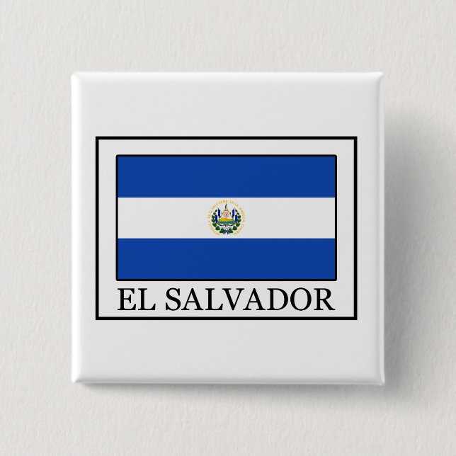 El Salvador Pinback Button (Front)