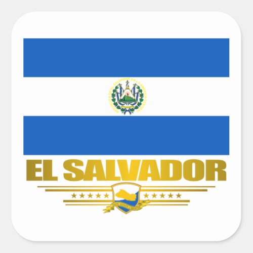 El Salvador Pride Square Sticker